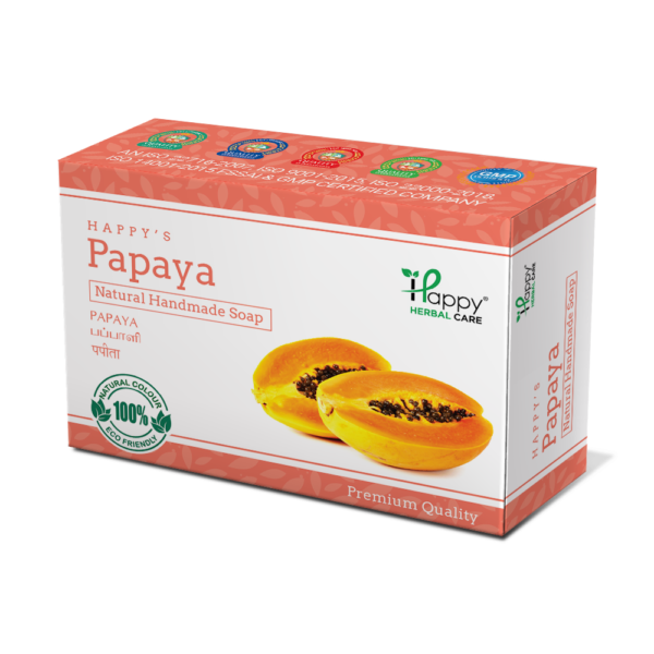 Indulge in the natural goodness of Papaya Soap and enjoy a refreshing Sandal Soap on us. Limited time offer. Click to shop now!