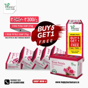 Buy 5 Rose Petals Soaps Get 1 free
