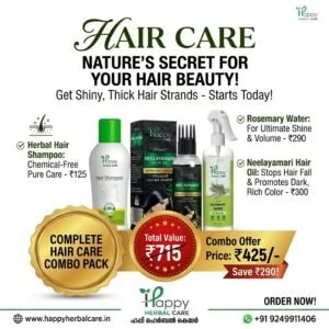 Complete Herbal Hair Care Combo for Strong & Healthy Hair